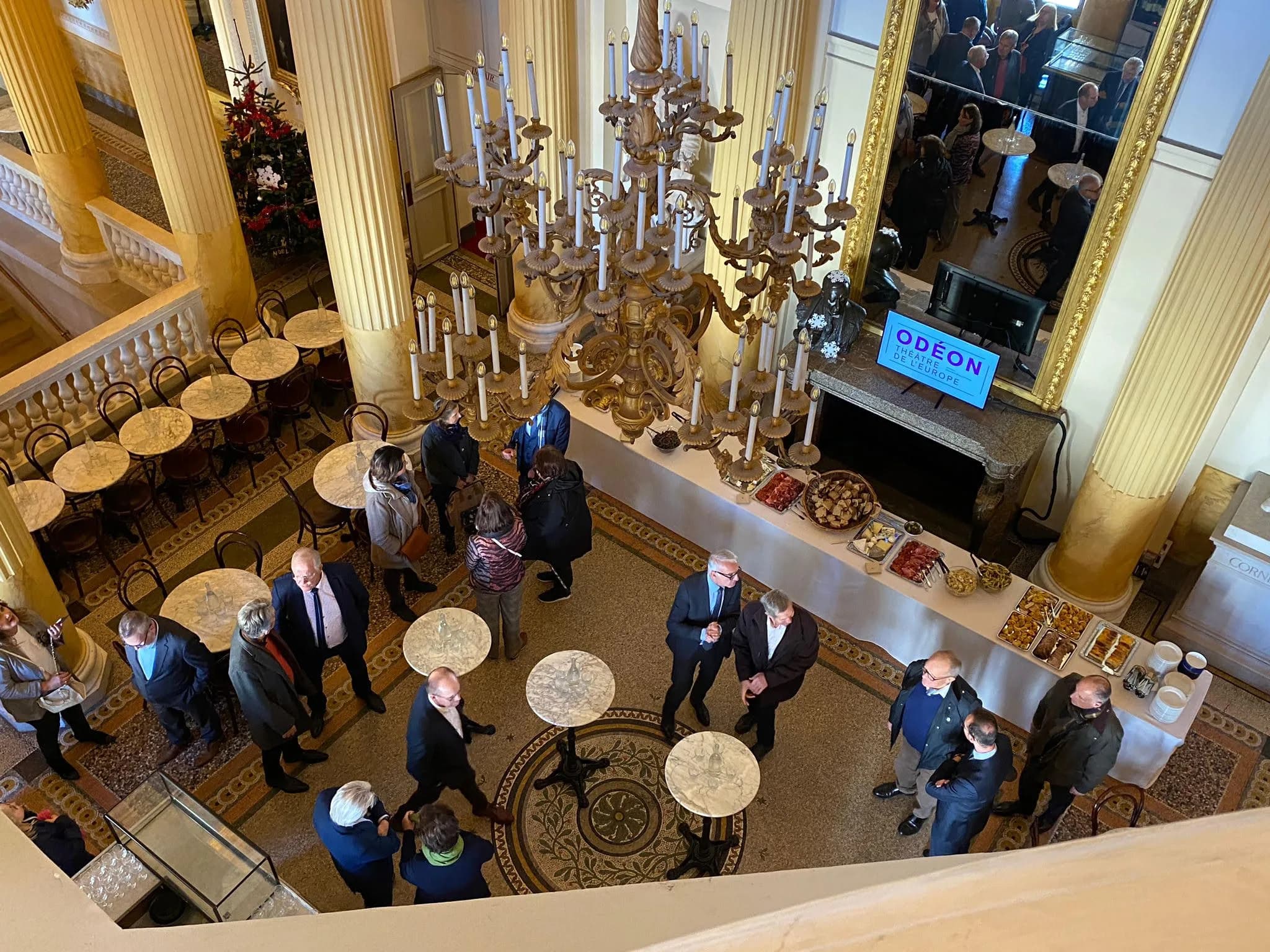Cocktail au foyer du Théâtre de l'Odéon